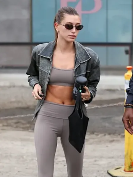 Grey Crop Top and Matching Trousers